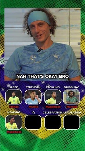 David Luiz builds the perfect Brazil defender 🇧🇷