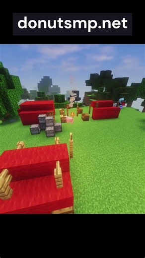 Building Random Builds on Donut SMP #minecraft #donutsmp