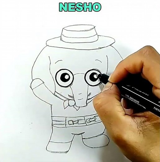 We draw and color NESHO | Plim Plim | Drawings for children