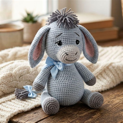 Donkey Amigurumi Crochet Pattern: Step-by-step Plush Tutorial (PDF Download) - Etsy