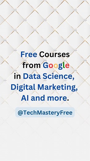 Python • SQL • Programming - 350k🔒 on Instagram: "Which Courses Should I Post Next? Follow now ( @codinginpy ) for more posts about coding tips, programming, learn Python and Tricks. . 🚀 •Join our telegram channel for free certification courses and webinars and other updates( Link in bio )! . Generative AI https://www.cloudskillsboost.google/paths/118 Digital Marketing https://skillshop.exceedlms.com/student/collection/654330-digital-marketing?locale=en-GB Google Analytics https://analytics.go