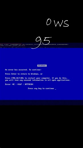 #WindowsBSOD Evolution 💻 Then vs Now #shorts #windows #microsoft