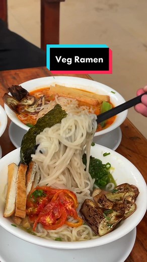 Delicious Veg Ramen at The Noodles Shop in Sanepa Heights | Nepal Food