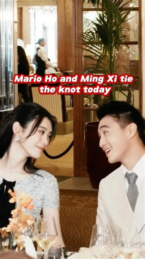 Mario Ho and Ming Xi tie the knot today#Mario Ho #Ming Xi #weddingday #marry for love