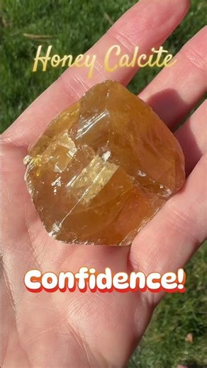Honey Calcite for Confidence #crystals #confidence