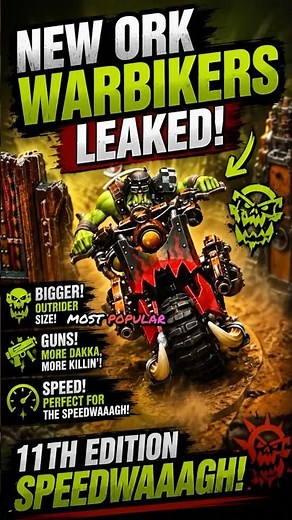 New Ork Warbikers Look INSANE 🔥#orks #warhammer40k #warhammer