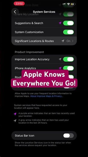 Your iPhone Is Secretly Tracking Places You Visit 😳 #locationtrack #iphone #techtips