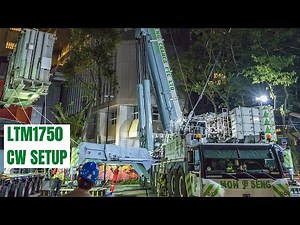 Setting Up Liebherr LTM1750 - 9.1 | Transformer Lifting Part 1