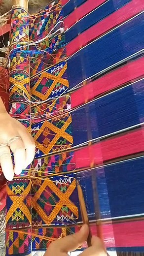 Traditional Textile Weaving Process Unveiled