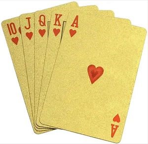 [Hot Item] Rose Gold Durable Poker Card Gold PVC Sheet