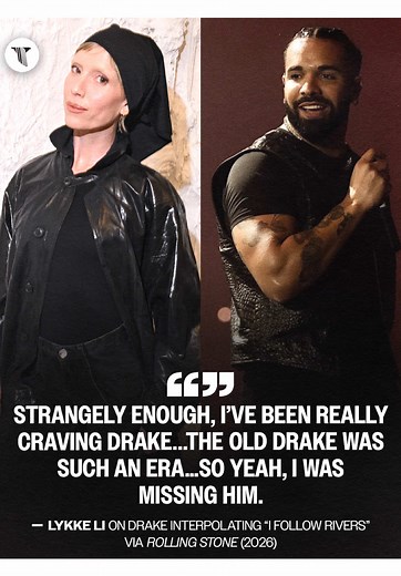 Drake first reached into @Lykke Li's catalog in 2008, when a brief email led to her collaboration