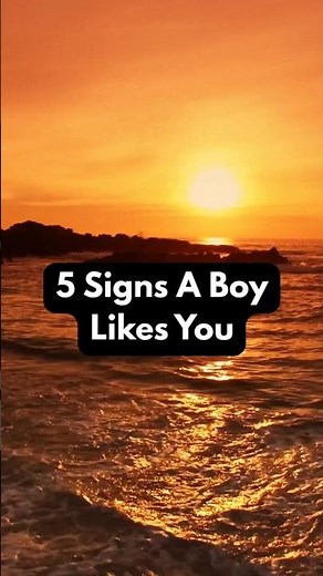 5 Signs A boy likes you #shorts #psychology