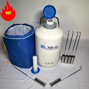 [Hot Item] Mini Cryopreservation Liquid Nitrogen Tank Container of Cell Tissue Samples Storage 10L