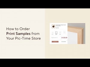 How To Order Print Samples From Your Pic-Time Store