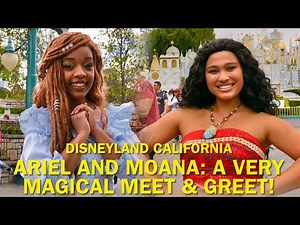 Meeting Up With Live Action Ariel and Moana: A Magical, AMAZING Meet and Greet! Disneyland #disney