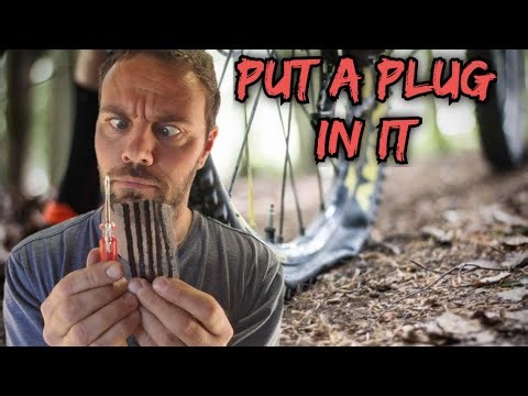 Tubeless Tire Repair using Tire Plug