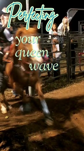 A queen wave is a fundamental part of rodeo queening. Yes- IT MATTERS on how it looks! 👋👑 | Next Level Rodeo Queen
