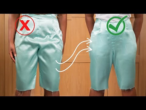 Take In EXCESS Around Trouser Front | How To Alter Baggy Crotch on Women's Trouser | Kim Dave