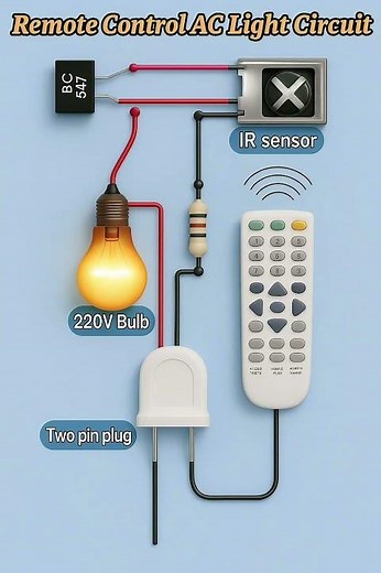 Control AC Bulb With Remote! | Easy IR Switch Circuit 🔥💡