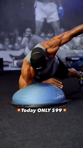 The BOSU NexGen home balance trainer is all about functionality. The four quadrants allow for precise, body, positioning, and queuing while working on cardio, agility, strength, core, balance or mobility exercises. The texture dome enhances grip for both hands and feet. The BOSU next General home balanced trainer is designed for home use ideal for streamed or television, fitness classes, complex movements, yoga, or active ages. ⏰Get it today for only $99💥 | BOSU