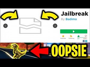 Roblox Accidentally BROKE Roblox Jailbreak... (RIP T-REX)
