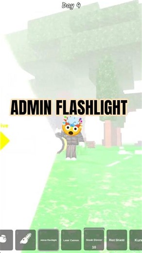 Using Admin Flashlight on Wild Creatures 🔦 #roblox #robloxshorts #99nights #games
