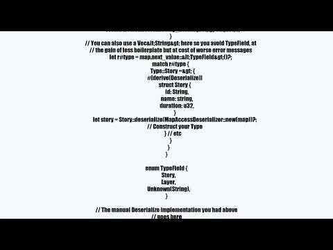 How to create a custom deserialiser for an internally tagged enum with serde in rust
