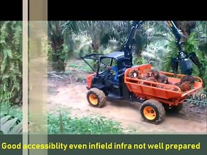 13K views · 218 reactions | Grabber with loader is more compact and easy to manuverve in oil palm plantation | ETANI OIL PALM Mechanisation | Facebook