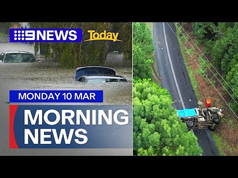 Queensland flood emergency; Defence truck crash update | 9 News Australia