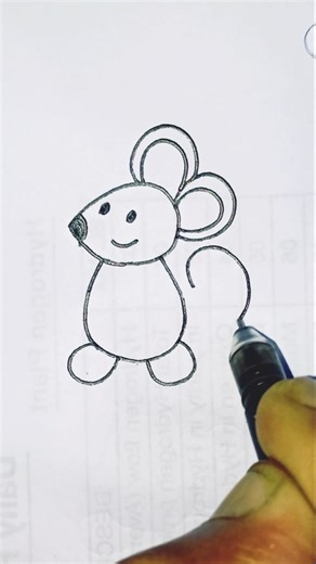How yo draw a mouse easily.