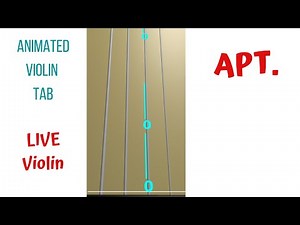 APT. 🎻 LIVE Violin Cover | BLACKPINK’s Rosé x Bruno Mars | Animated Violin TAB |LIVE Violin Tutorial