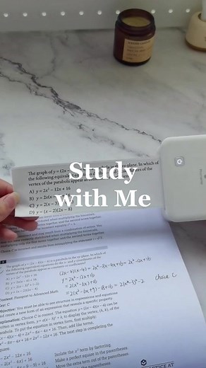 Studying Math with M02 Pro Mini Printer