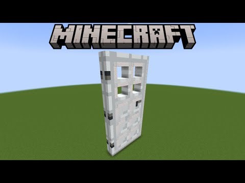 How To Build Giant Iron Door In Minecraft