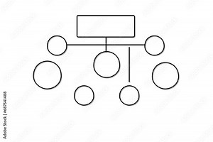 Block diagram, analysis scheme, flow chart self drawing animation. Animated infographics.