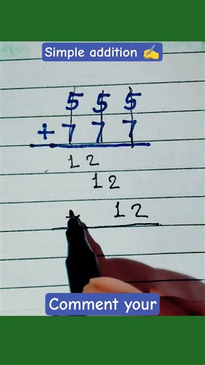 Perfect calculation, perfect execution 🎯🔥#foryou #maths #mathematics #addition #calculation #fypage