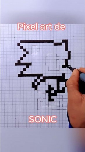 Aprende a Dibujar a Sonic en Pixel Art Paso a Paso!