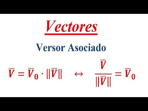 Vectores - Versor Unitario o Asociado ¿Qué es? ¿Cómo obtenerlo?