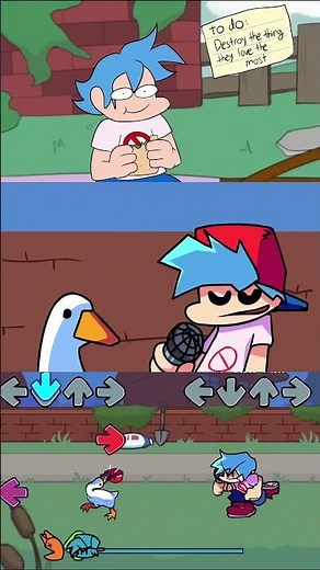 FNF Goose Duck FNF Mod Friday Night Funkin' Mobile Game #goose #duck #shortsviral