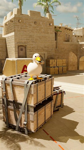 Cute Duck Bomb Defuser: Saving the Day on Iconic CS Maps! 🦆💣🗺️