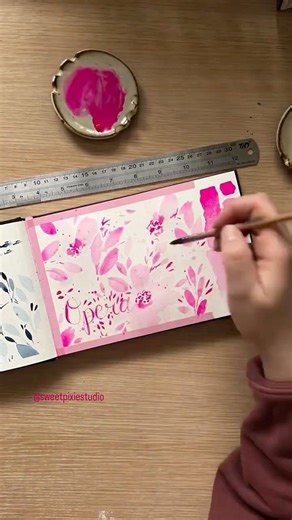 The Most Beautiful Pink for Watercolor |Quick Watercolor Play | Opera Pink by Art Philosophy #art