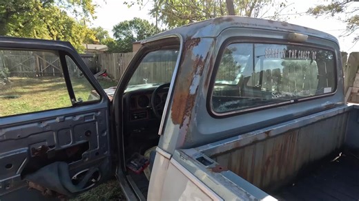 Day 5 of rust removal on the ild Dodge #rust #antique #Dodge #ram #restoration #rustremoval