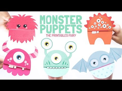 How To Make Paper Monster Puppets