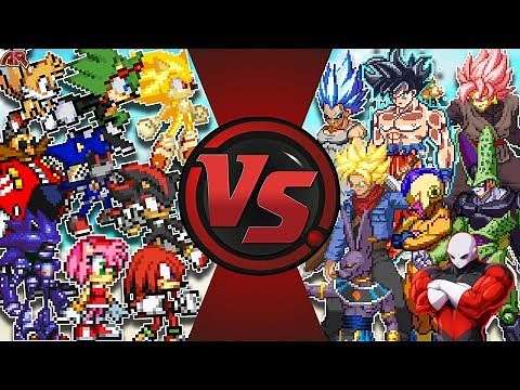 DRAGON BALL SUPER vs SONIC THE HEDGEHOG MEGA COLLECTION! Sonic vs Goku Cartoon Fight Animation