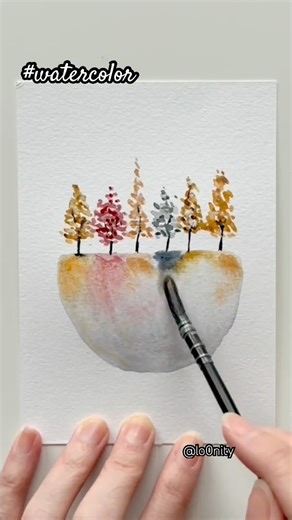 #aquarelle #easypainting #watercolor #easywatercolor #watercolortutorial