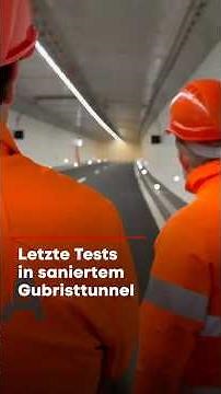 Final tests in the renovated Gubrist tunnel