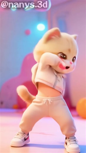 Dancing Kitten and Baby Nany's Adorable Clap Moment