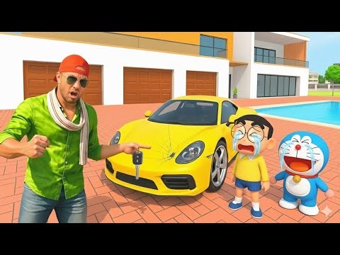Jack shinchain Gaye railway station Doraemon Nobita ko lene ke liye Indian Theft Auto simulator game