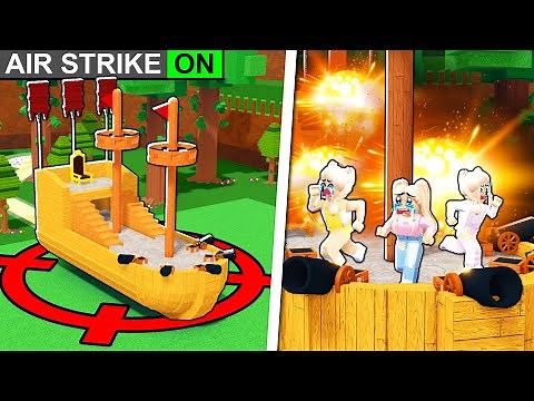 SUMMON A TACTICAL AIRSTRIKE ANYWHERE IN Build A Boat! *HILARIOUS*