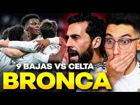 🚨¡FILTRAN la BRONCA de ARBELOA al VESTUARIO! 9 BAJAS del MADRID ante el CELTA