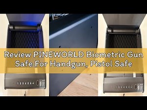 Review PINEWORLD Biometric Gun Safe For Handgun, Pistol Safe with Fingerprint/Backlit Keypad/Keys, 3